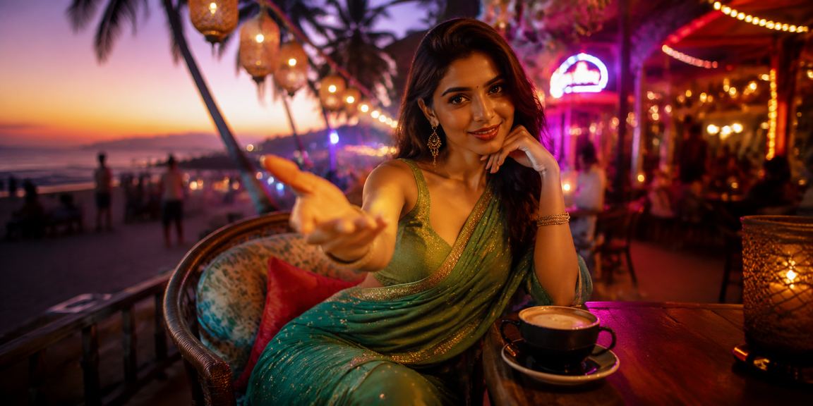 Goa beach casino entertainment with players